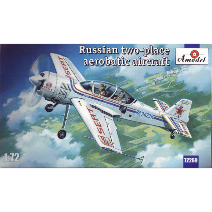 Sukhoi Su-29 Russian two-place aerobatic aircraft Scale 1:72 Amodel AMO72269 Plastic Airplane Model Kit