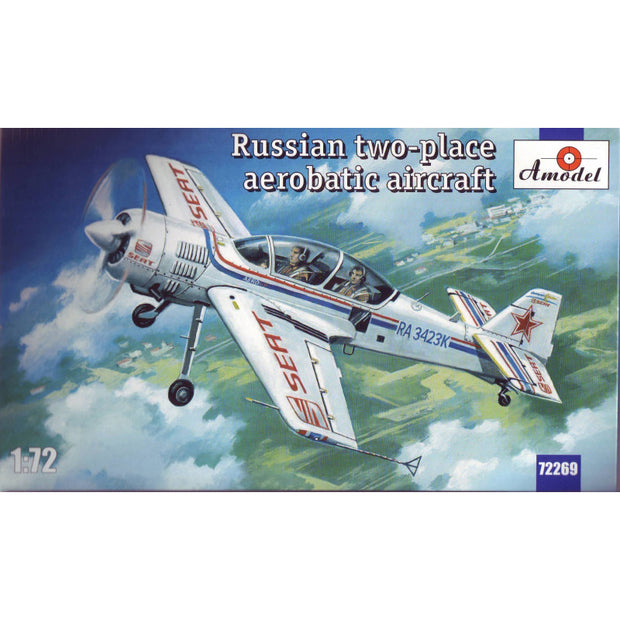 Sukhoi Su-29 Russian two-place aerobatic aircraft Scale 1:72 Amodel AMO72269 Plastic Airplane Model Kit