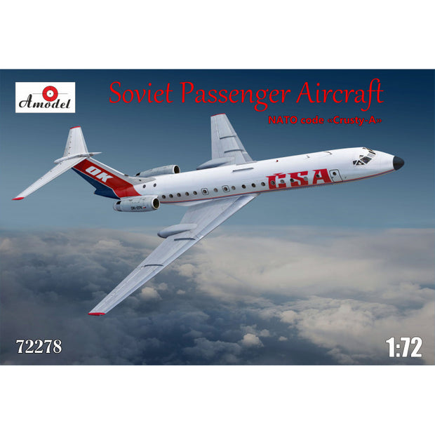 Tupolev Tu-134A CSA Scale 1:72 Amodel AMO72278 Plastic Model Kit