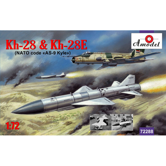 Kh-28 & Kh-28E rockets Scale 1:72 Amodel AMO72288 Plastic Airplane Model Kit