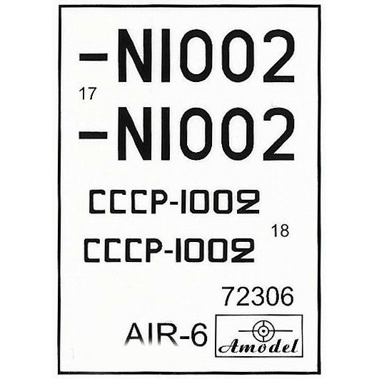 AIR-6 light civil aircraft Scale 1:72 Amodel AMO72306 Plastic Airplane Model Kit