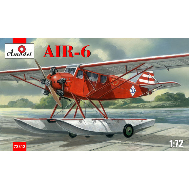 hydroplane AIR-6 Soviet floatplane Scale 1:72 Amodel AMO72312 Plastic Airplane Model Kit