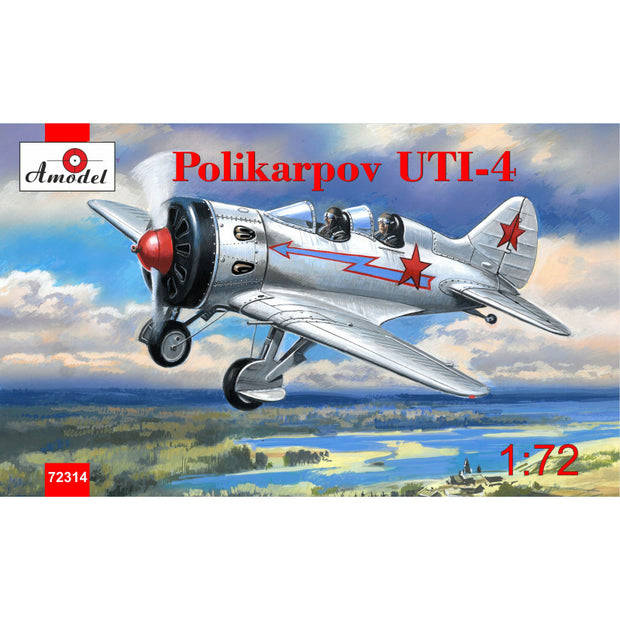 Polikarpov UTI-4. Re-release Scale 1:72 Amodel AMO72314 Scale Model Kit