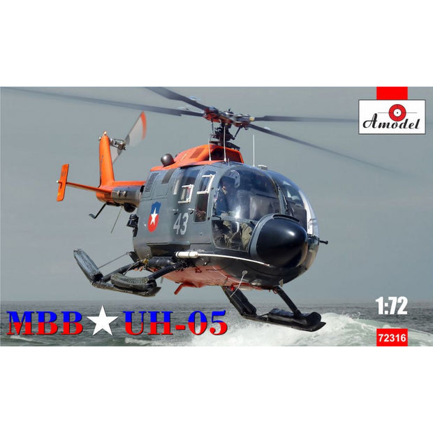 Helicopter MBB UH-05 Scale 1:72 Amodel AMO72316 Plastic Helicopter Model Kit