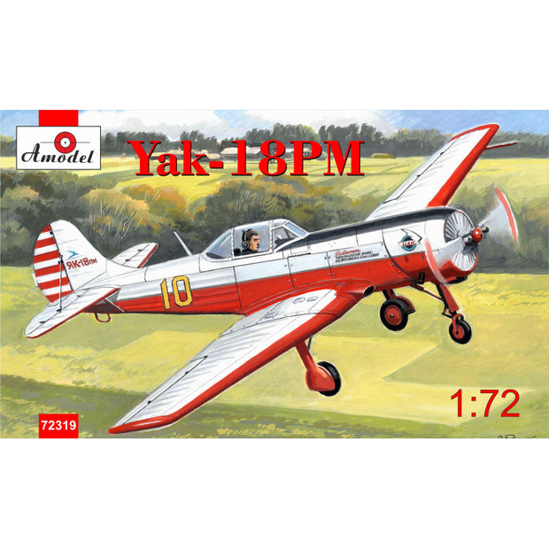 Yakovlev Yak-18PM aerobatic aircraft Scale 1:72 Amodel AMO72319 Plastic Airplane Model Kit