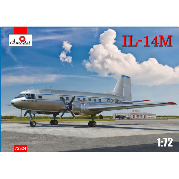 Ilyushin IL-14M Scale 1:72 Amodel AMO72324 Plastic Airplane Model Kit