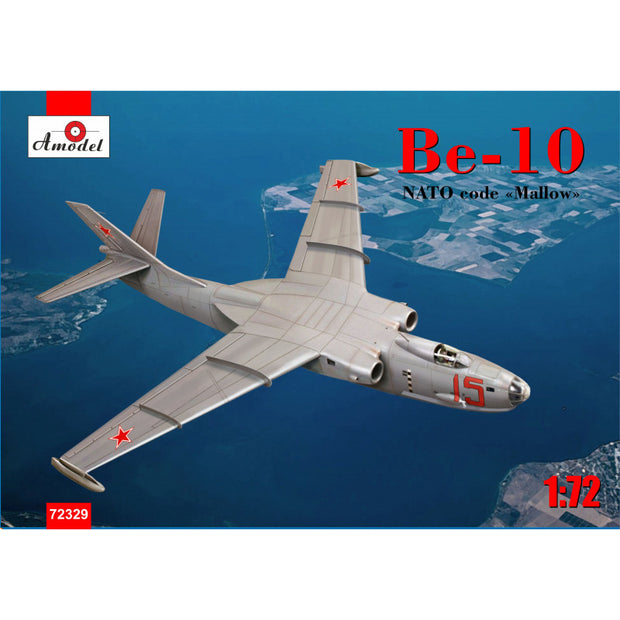 hydroplane Beriev Be-10, NATO code "Mallow" Scale 1:72 Amodel AMO72329 Plastic Airplane Model Kit