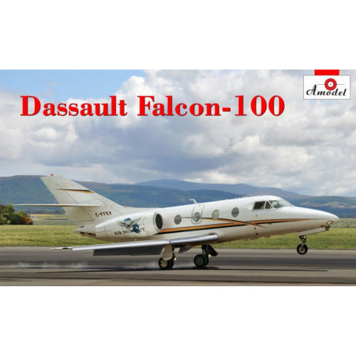Dassault Falcon-100 Scale 1:72 Amodel AMO72330 Plastic Airplane Model Kit