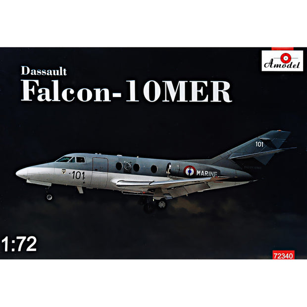 Dassault Falcon 10MER Scale 1:72 Amodel AMO72340 Plastic Airplane Model Kit