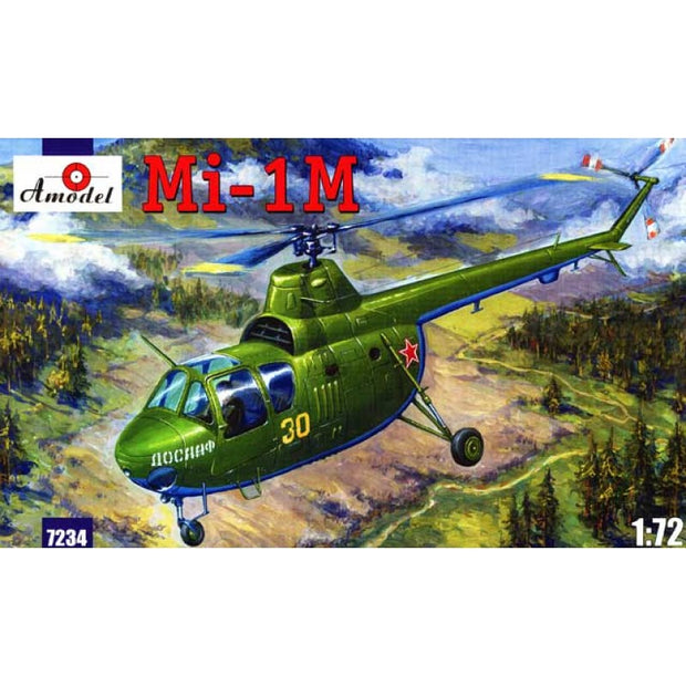Mi-1M Soviet helicopter Scale 1:72 Amodel AMO7234 Plastic Helicopter Model Kit