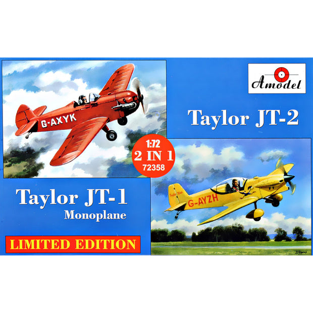 Taylor JT-1 monoplane & Taylor JT-2 titch Scale 1:72 Amodel AMO72358 Plastic Airplane Model Kit