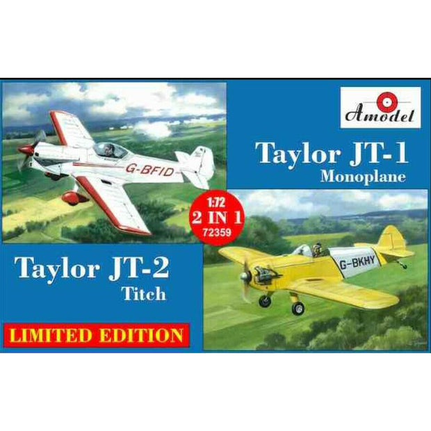 Taylor JT-1 monoplane & Taylor JT-2 titch Scale 1:72 Amodel AMO72359 Plastic Airplane Model Kit