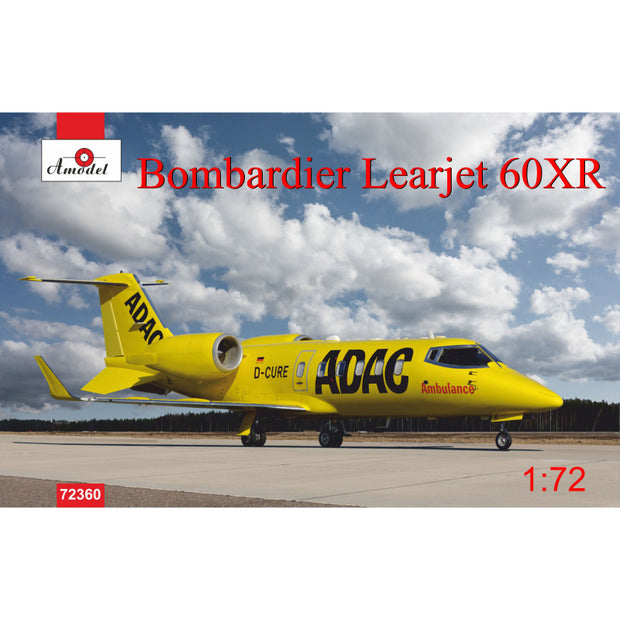 Bombardier Leajet 60XR ADAC ambulance Scale 1:72 Amodel AMO72360 Plastic Airplane Model Kit