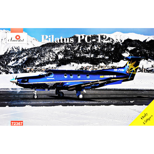 passenger plane Pilatus PC-12NG Scale 1:72 Amodel AMO72367 Plastic Airplane Model Kit