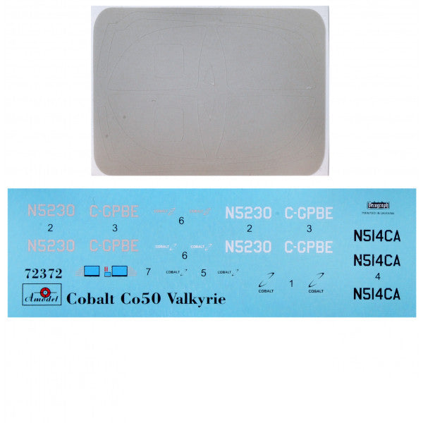 experimental aircraft Cobalt Co50 Valkyrie Scale 1:72 Amodel AMO72372 Plastic Airplane Model Kit