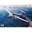 Plastic model 1/72 Da-42 Twin Star Scale 1:72 Amodel AMO72374 Plastic Airplane Model Kit