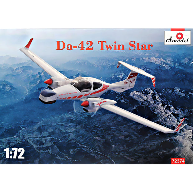 Plastic model 1/72 Da-42 Twin Star Scale 1:72 Amodel AMO72374 Plastic Airplane Model Kit