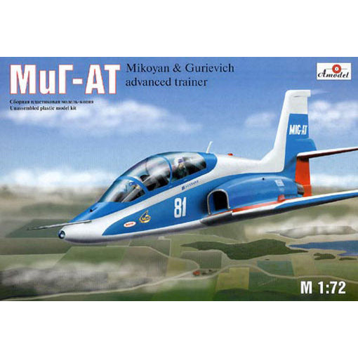 MiG-AT Russian modern trainer aircraft Scale 1:72 Amodel AMO7239 Plastic Airplane Model Kit