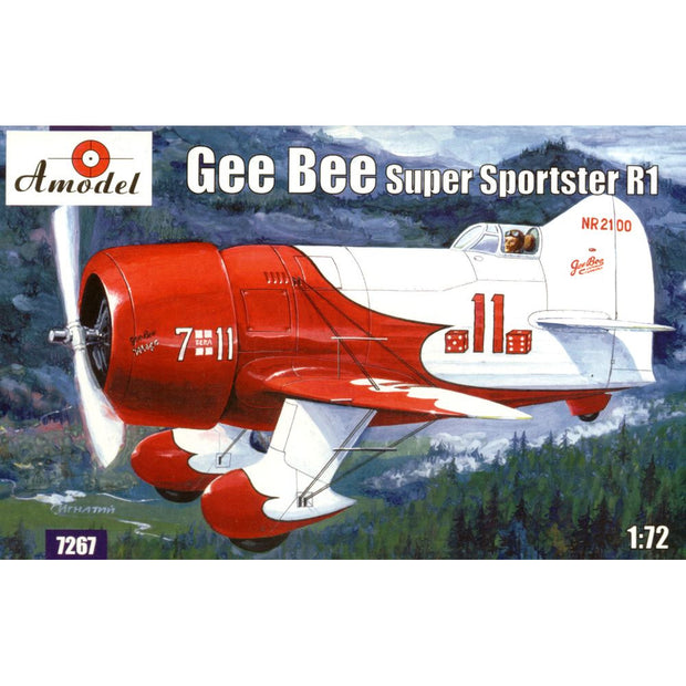 Gee Bee Super Sportster R1 Aircraft Scale 1:72 Amodel AMO7267 Plastic Airplane Model Kit
