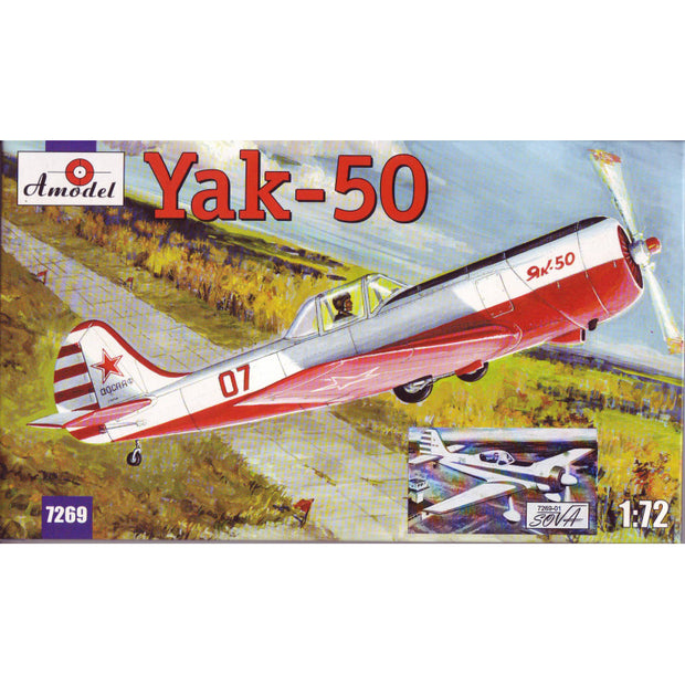 Yakovlev Yak-50/50-2 sporting aircraft (old Amodel 7269 or 7294) Scale 1:72 Amodel AMO7269-01 Plastic Airplane Model Kit
