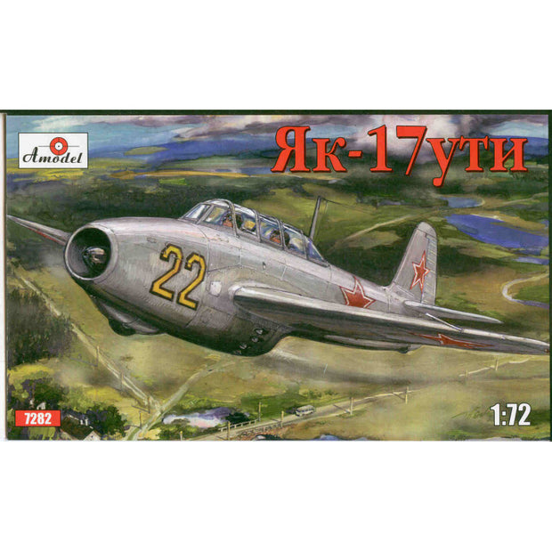 Yak-17UTI Soviet jet fighter Scale 1:72 Amodel AMO7282 Plastic Airplane Model Kit