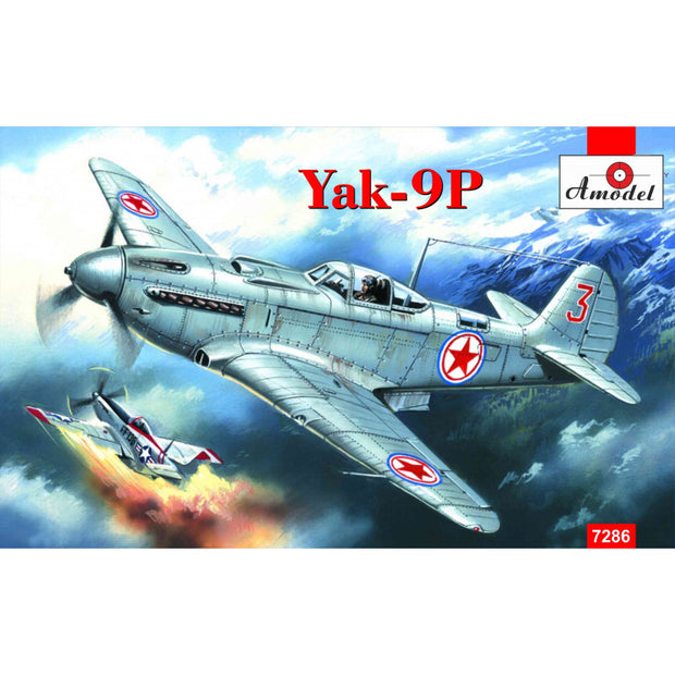 Yak-9P Soviet fighter Scale 1:72 Amodel AMO7286 Plastic Airplane Model Kit