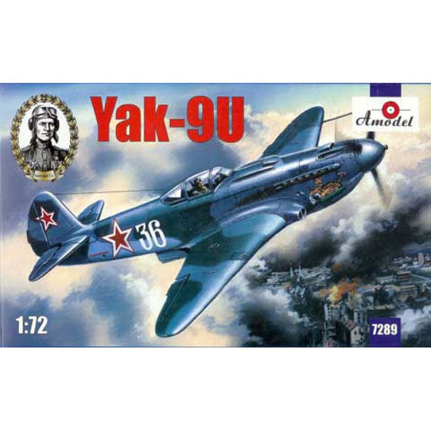 Yak-9U Soviet fighter Scale 1:72 Amodel AMO7289 Plastic Airplane Model Kit