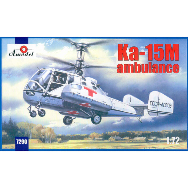 Ka-15M ambulance Scale 1:72 Amodel AMO7290 Plastic Helicopter Model Kit