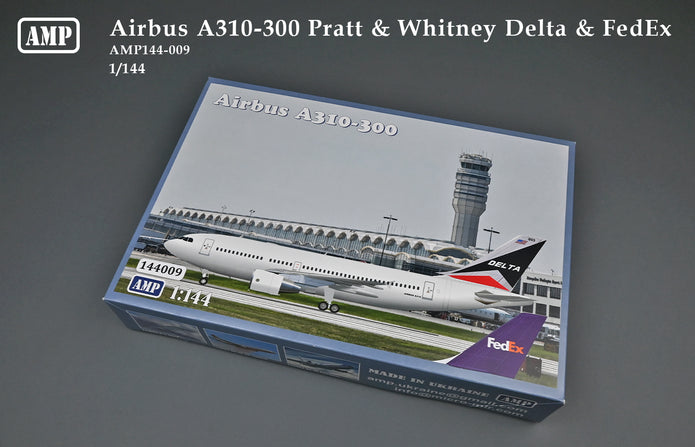 Airbus A310-300 Delta Air Lines & FedEx Scale 1:144 AMP 144009 Plastic Model Aircraft Kit