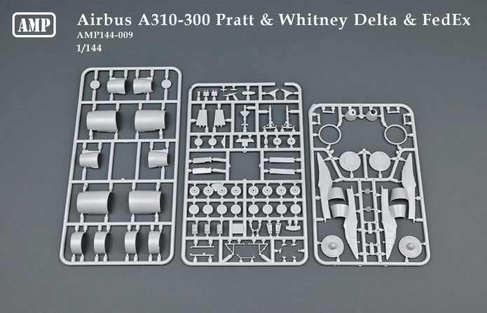 Airbus A310-300 Delta Air Lines & FedEx Scale 1:144 AMP 144009 Plastic Model Aircraft Kit