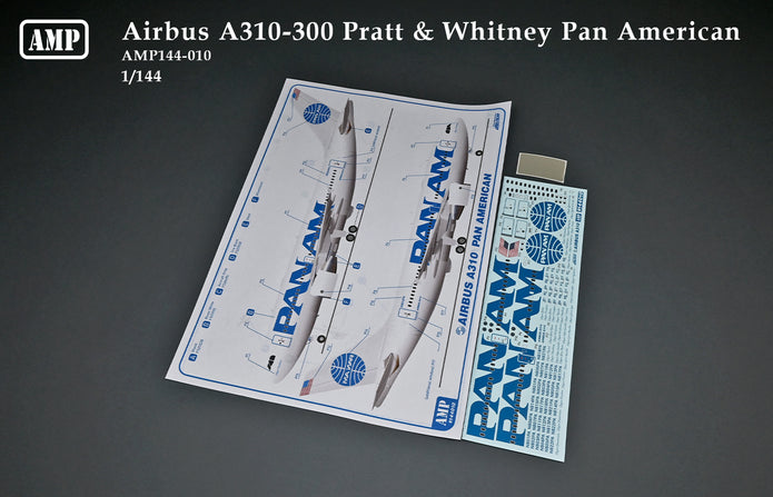Airbus A310-300 Pan American Scale 1:144 AMP 144010 Plastic Model Aircraft Kit