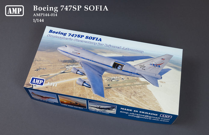 Boeing B-747SP Stratospheric Observatory For Infrared Astronomy (SOFIA) Scale 1:144 AMP 144014 Plastic Model Aircraft Kit