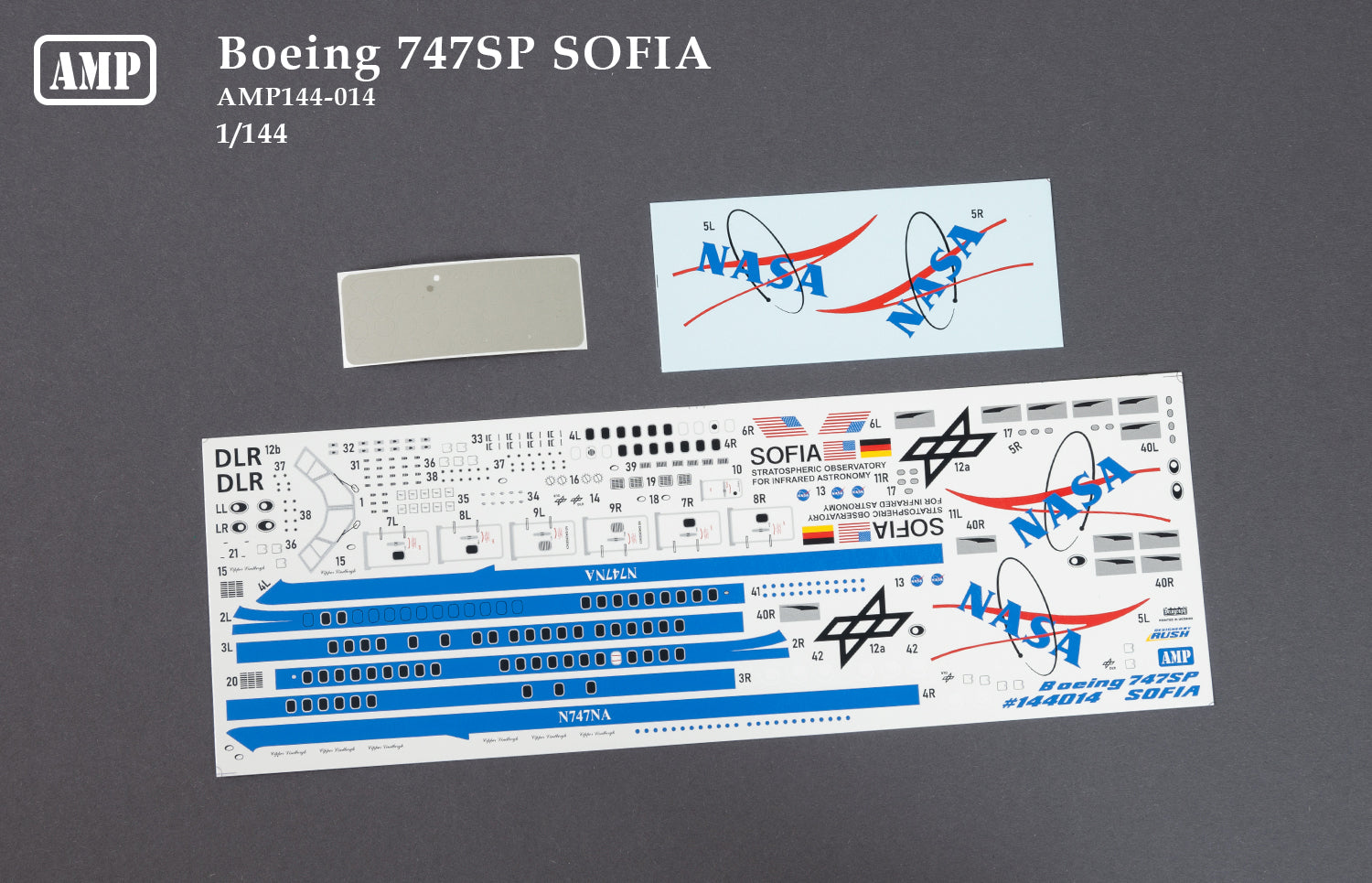 Boeing B-747SP Stratospheric Observatory For Infrared Astronomy (SOFIA) Scale 1:144 AMP 144014 Plastic Model Aircraft Kit