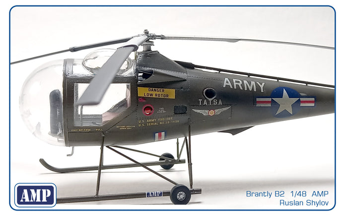 Brantly B-2 Scale 1:32 AMP 32002 Plastic Model Helicopter Kit
