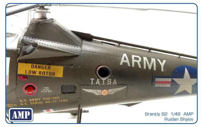 Brantly B-2 Scale 1:32 AMP 32002 Plastic Model Helicopter Kit
