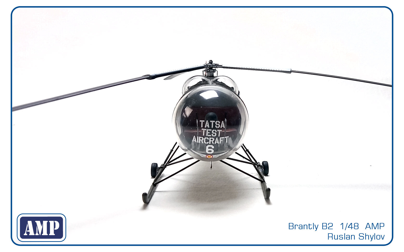 Brantly B-2 Scale 1:32 AMP 32002 Plastic Model Helicopter Kit