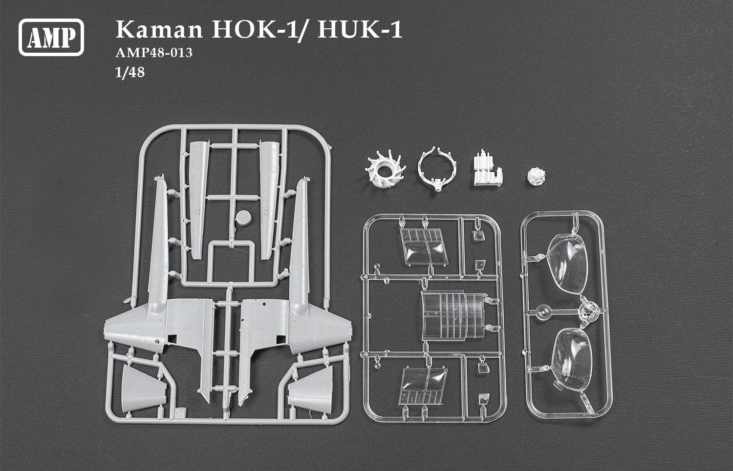 Kaman HOK-1/HUK-1 Scale 1:48 AMP 48013 Plastic Model Helicopter Kit