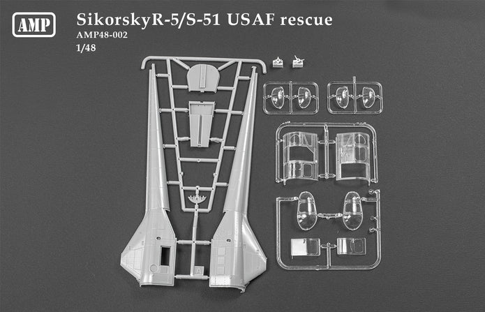 Sikorsky R-5/S-51 USAF Scale 1:48 AMP 48002 Plastic Model Kit