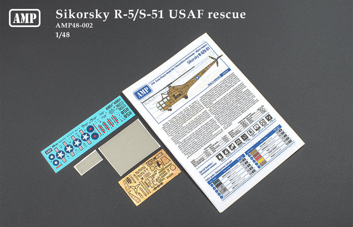 Sikorsky R-5/S-51 USAF Scale 1:48 AMP 48002 Plastic Model Kit