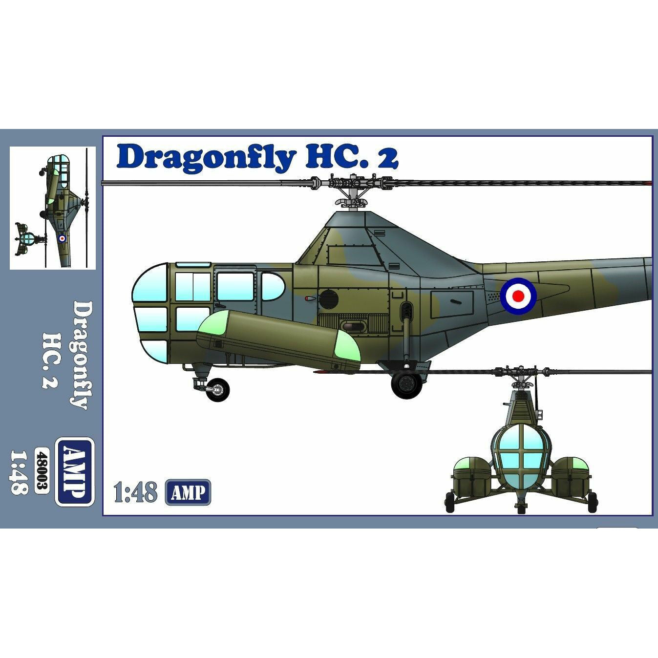 Dragonfly HC.2 Helicopter Rescue Scale 1:48 AMP 48003 Plastic Model Helicopter Kit