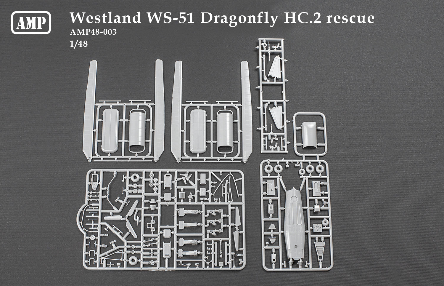 Dragonfly HC.2 Helicopter Rescue Scale 1:48 AMP 48003 Plastic Model Helicopter Kit