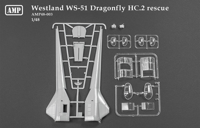 Dragonfly HC.2 Helicopter Rescue Scale 1:48 AMP 48003 Plastic Model Helicopter Kit