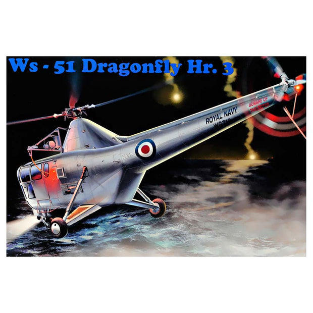 Sikorsky WS-51 Dragonfly Hr.3 Scale 1:48 AMP 48004 Plastic Model Helicopter Kit