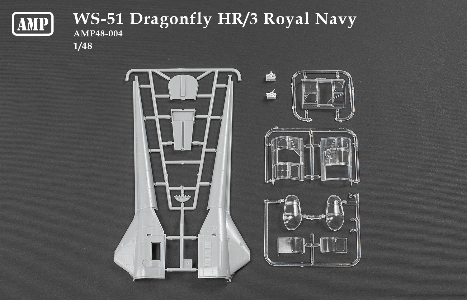 Sikorsky WS-51 Dragonfly Hr.3 Scale 1:48 AMP 48004 Plastic Model Helicopter Kit