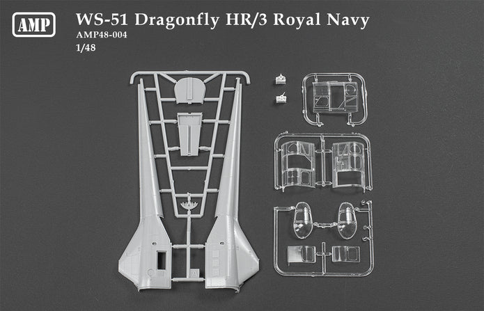 Sikorsky WS-51 Dragonfly Hr.3 Scale 1:48 AMP 48004 Plastic Model Helicopter Kit