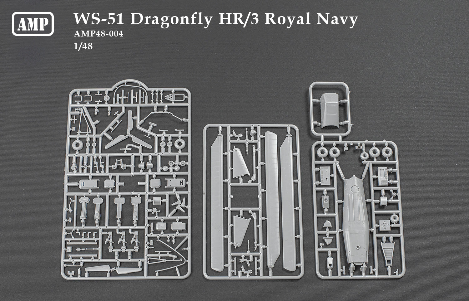 Sikorsky WS-51 Dragonfly Hr.3 Scale 1:48 AMP 48004 Plastic Model Helicopter Kit