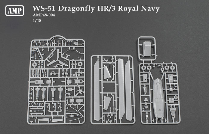 Sikorsky WS-51 Dragonfly Hr.3 Scale 1:48 AMP 48004 Plastic Model Helicopter Kit