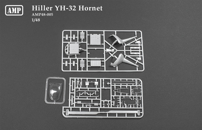 Hiller YH-32 Hornet Scale 1:48 AMP 48005 Plastic Model Helicopter Kit