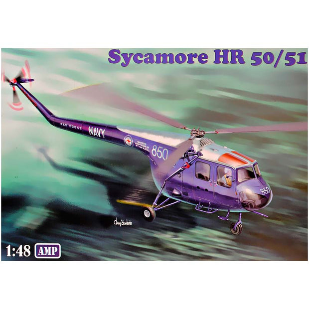 Bristol Sycamore HR50/51 Scale 1:48 AMP 48006 Plastic Model Helicopter Kit