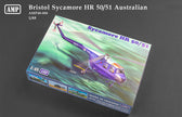 Bristol Sycamore HR50/51 Scale 1:48 AMP 48006 Plastic Model Helicopter Kit